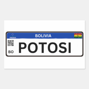 Adesivo Potosi Mercosur Rectangular Sticker