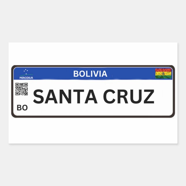 Adesivo Santa Cruz Mercosur Rectangular Sticker (Front)