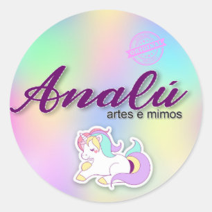 Adesivos personalizados classic round sticker
