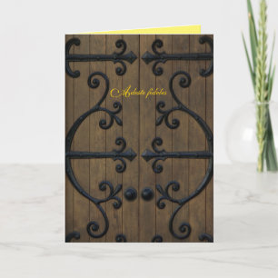Adeste Fideles Christmas card template