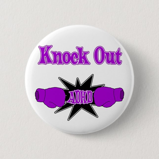 ADHD 6 CM ROUND BADGE (Front)