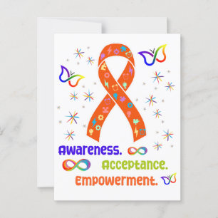 ADHD Advocacy Ribbon Postcard