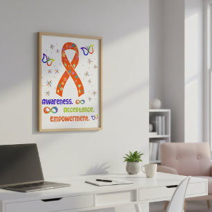 ADHD Advocacy Ribbon Poster