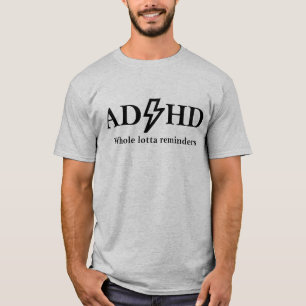 ADHD and Rock music. T-Shirt