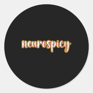 Adhd Autism Awareness Week Or Month - Neurospicy  Classic Round Sticker