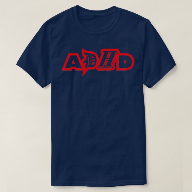 ADHD Awareness Attentiondeficithyperactivity disor T-Shirt (Design Front)