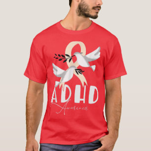 ADHD Awareness Dove Ribbon for Men Woman Kids  T-Shirt