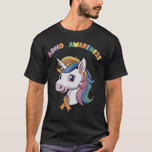 ADHD Awareness Magical Unicorn Neurodiversity T-Shirt