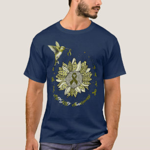 Adhd Awareness Sunflower Hummingbird Ribbon  T-Shirt