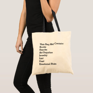 ADHD Bag May Contain Books Snacks Art Supplies