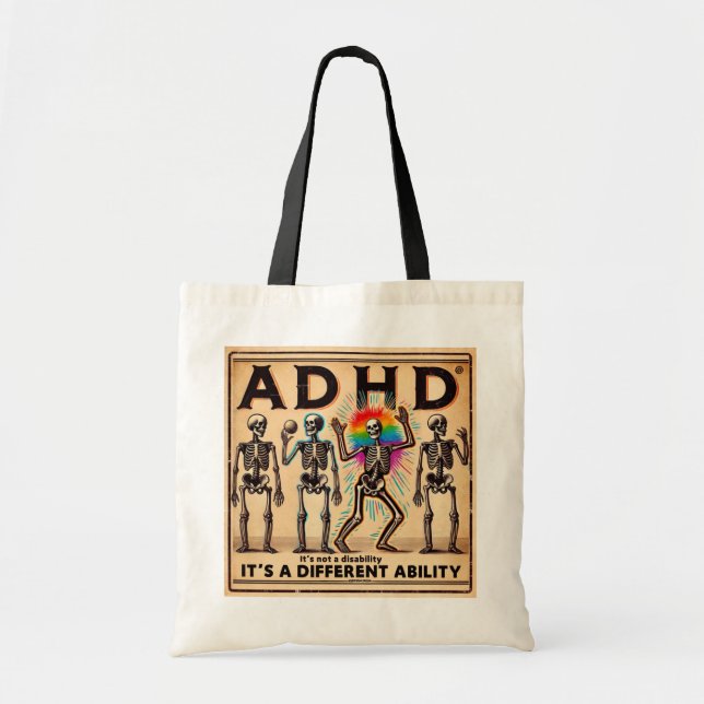 adhd burnout club  tote bag (Front)