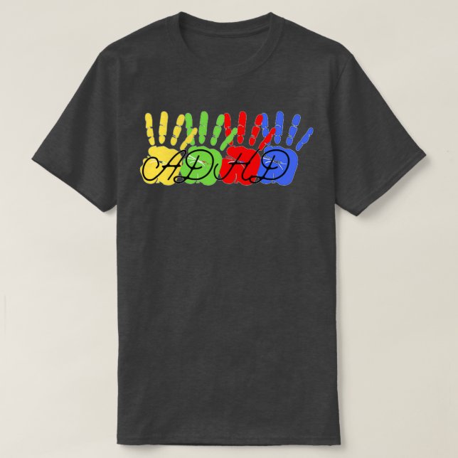 ADHD colourful T-Shirt (Design Front)
