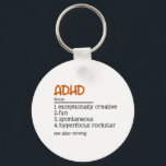 ADHD Definition Neurodiversity Awareness Key Ring<br><div class="desc">ADHD Definition Neurodiversity Awareness button</div>