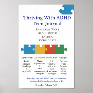 ADHD FRONT COVER  TEEN JOURNAL POSTER