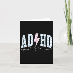 Adhd Funny Mental Health Overstimulated Awareness  Card