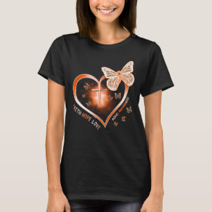 ADHD heart cross gift warrior T-Shirt