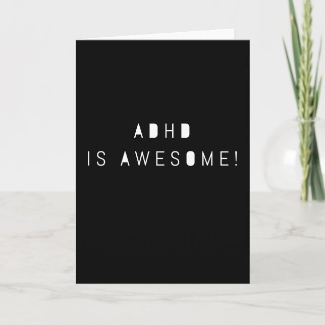 ADHD Is Awesome ADHD Awareness Card (Front)