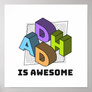 ADHD is awesome Poster