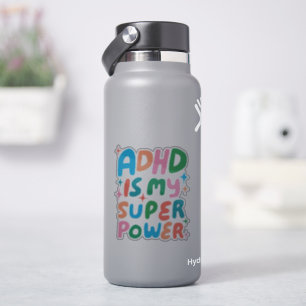 ADHD IS MY SUPERPOWER Fun Colourful Bubble Letters