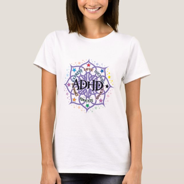 ADHD Lotus Tribal T-Shirt (Front)