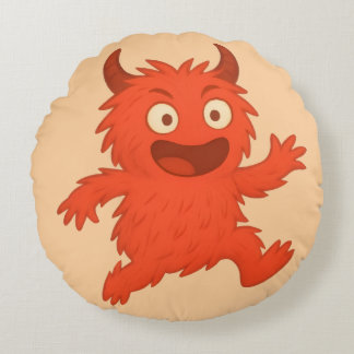 ADHD Monster Rumpel Anger Regulation Round Cushion
