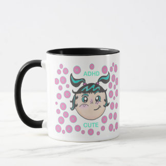ADHD mug with "ADHD Cute" design