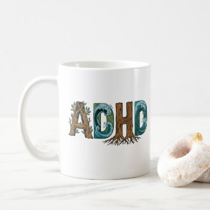 ADHD Nature Elements Typography Design Coffee Mug