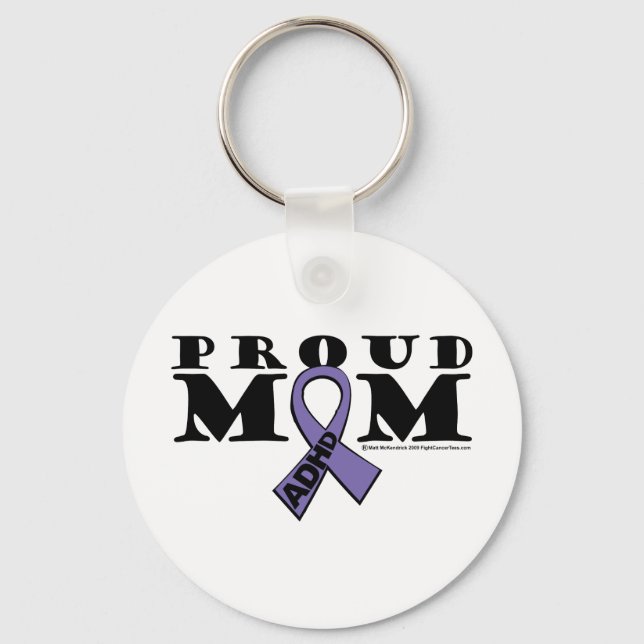 ADHD Proud Mum Key Ring (Front)