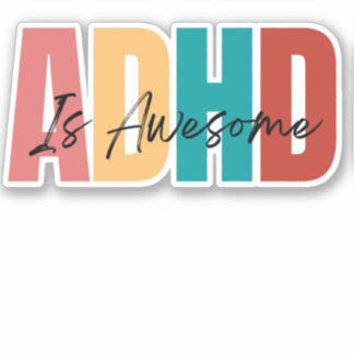ADHD Self Love Self Care Therapist Cute Sticker