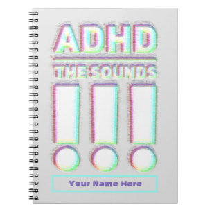 ADHD the sounds!! Pastel Colours Notebook