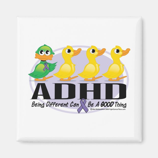 ADHD Ugly Duckling Magnet (Front)