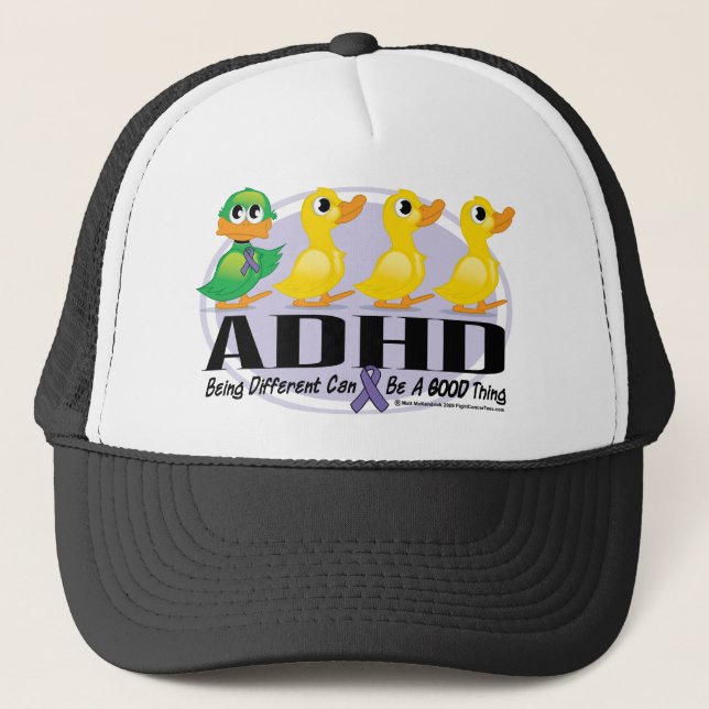 ADHD Ugly Duckling Trucker Hat (Front)