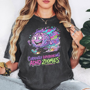 Adhd Zoomies Brain Running Design T-Shirt