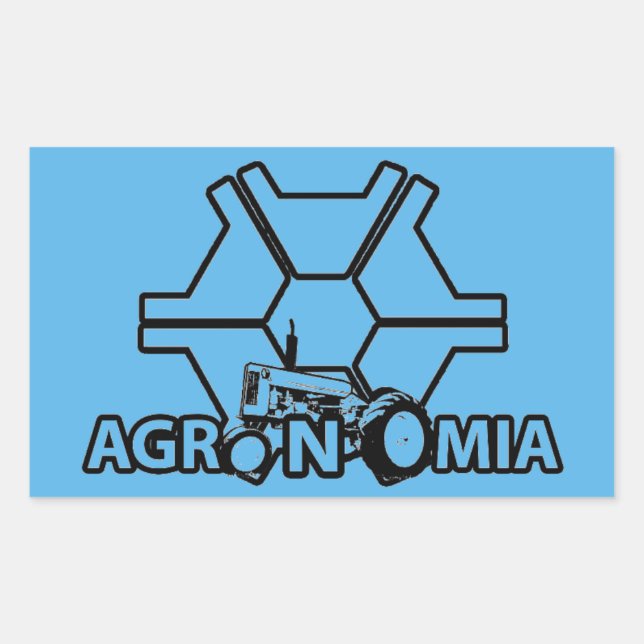 Adhesive Agronomy Rectangular Sticker (Front)
