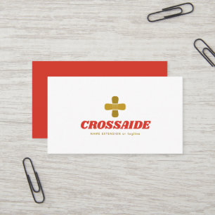 Adhesive Bandage Cross Healing & Care Business Card