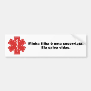 Adhesive for car of mother of rescue bumper sticker