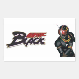 Adhesive Kamen Rider BLACK Rectangular Sticker