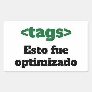 Adhesive optimized rectangular sticker