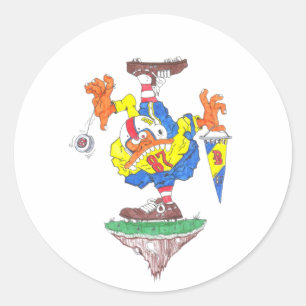 Adhesive promo 87 classic round sticker