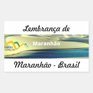 Adhesive reminder of Maranhão Rectangular Sticker