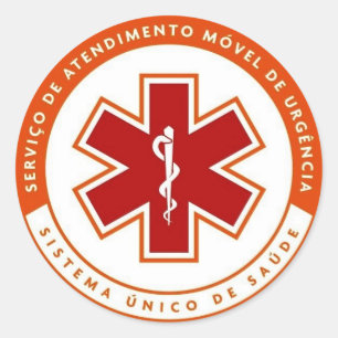 Adhesive symbol SAMU 192 Classic Round Sticker