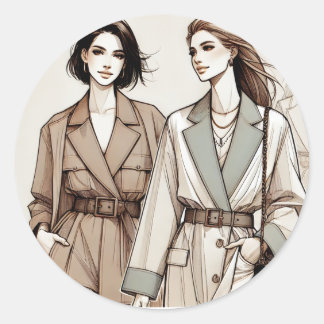 Adhesives Classic Round Sticker