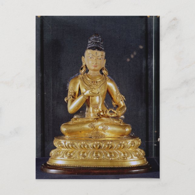 Adibuddha Vajrasattva seated in meditation Postcard (Front)