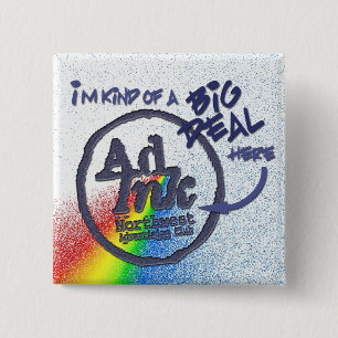 AdInk Big Deal Button, Prism Style 15 Cm Square Badge