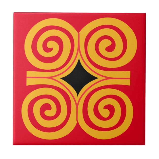 Adinka Strength Ceramic Tile (Front)