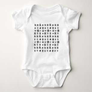 Adinkra African Symbols Baby Bodysuit