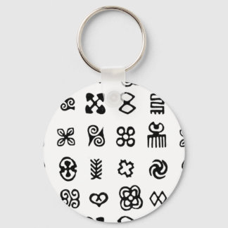 Adinkra African Symbols Key Ring