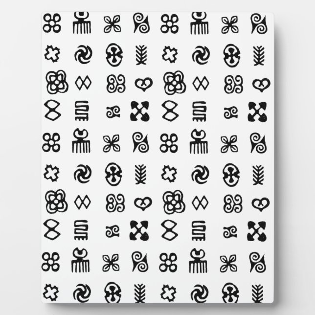 Adinkra African Symbols Plaque (Front)