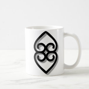 Adinkra - earth-BW Coffee Mug