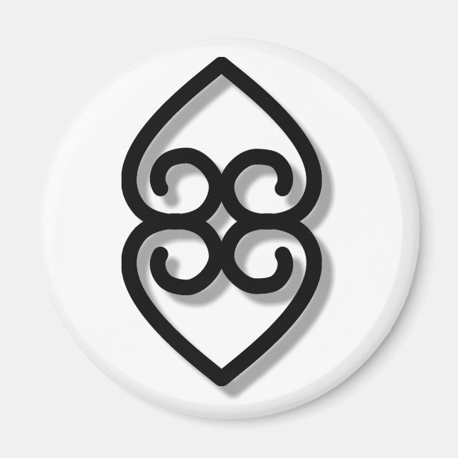 Adinkra - earth-BW Magnet (Front)